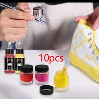 10 Pieces Airbrush Bottles Paint Storage Jars Portable Accessory Painting Tools Style A