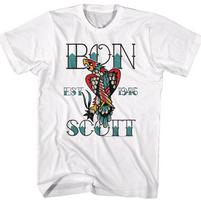 Bon Scott AC DC Marškinėliai Balti Trumpomis Rankovėmis Visų Dydžių S-5XL 34 Unisex Marškinėliai XL