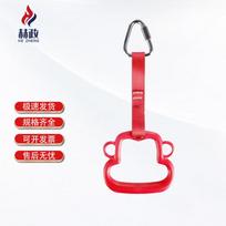 Children's Indoor Gymnastic Rings & Pull-up Bar raudona