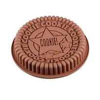 3D apvali šokoladinių sausainių forma Oreo sausainių silikoninės formelės Nelipnios pudingo formos didelė putėsių pyrago kepimo forma as the picture color