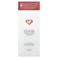 Healfast, 100% silikoninės randų juostelės, 5 daugkartinio naudojimo lakštai