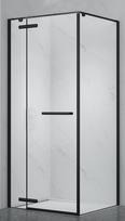 Dušo kabina PRESTIGE 120x90 juoda/skaidri be pado