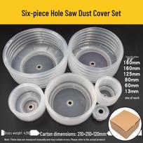 6-Piece Dust Cover Set for Ceiling Downlight Drill Bits