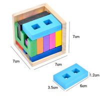 Number Math Logic Cube Magic Box Wooden Brain Teaser Puzzle Educational Gifts for Kids and Adults Develop Intellectual Toys