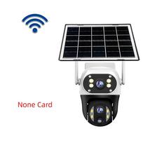 Solar WIFI/4G Dual-Lens Surveillance Camera – 10x Digital Zoom, Auto Human Detection for Outdoor Security WIFI Camera No Card