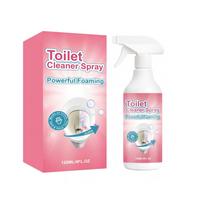 Toilet Cleaner Spray Powerful Foaming Bathroom Cleaning Solution 120ML Effective Toilet Bowl Cleaner with Easy Spray Trigger One Size rožinė