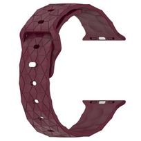 football pattern strap for Apple watch ultra 2 band 49mm 44mm 40mm 45mm 46 41mm Silicone bracelet iWatch series 9 8 7 6 5 se 10 S10-46 42 44 45 49mm vyno raudonos spalvos