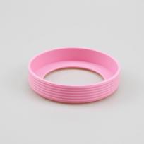 Silicone world 7.8CM Silicone Cup Sleeve Water Cup Mat Sheath Bottom Ring Wear Resistant Shatter Resistant Bottom Cover Coaster rožinė