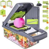 Vegetable Chopper Manual Food Processor, Veggie Chopper Cutter for Salad Garlic Nut Onion Pack of 1