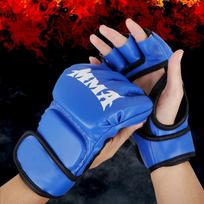 High-quality Training Gloves MMA and Martial Arts with Thickened Fingers Added Protection Flexibility Suitable for Adults Kids mėlyna