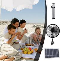 10W Solar Panel Exhaust Fan Monocrystalline Silicon Solar Powered Ventilator Fan Kit Travel Camping Outdoor Fan Cooling Gadget CN