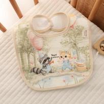 Soft Cotton Baby Bibs Waterproof Baby Care Burp Clothes Absorbent Washable Eating Protector for Girls Boys