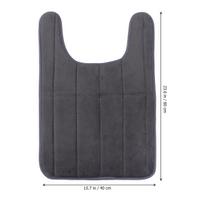 50x60cm Memory Foam Anti-Skid Toilet Rug Soft Comfortable Non-Slip Backing Easy Clean Bathroom Carpet Closestool Floor Mat Rug