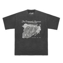 The Dunwich Horror TShirt Cthulhu H P Lovecraft Men Loose Washed Style Cotton Loose Long Short Sleeves Casual  Clothes Shirt S