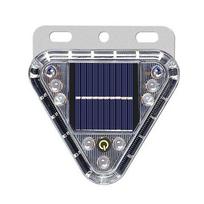 Solar Powered LED Solar Warning Light Magnetic Base Strobe Flashing Triangle Lamp  Truck Rear Use Light