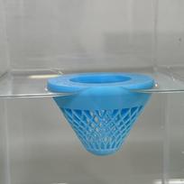 Decoration PLA Floating Flower Pot Floating with Holes Aquarium Accessory Unique Clear View Fish Tank Decoration Aquarium (Blue,Small Number) mėlyna