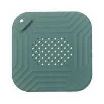 Anti-blocking Sink Strainer Floor Drain Hair Clean Up Mesh Trap Square Shape Shower Drain Pad Kitchen Bathroom Accessories žalia