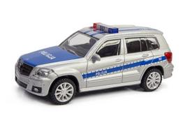 Auto Policja Mercedes Glk Radiowóz Model Metalowy 1:43 Zabawka Kolekcja