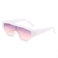 Latest Luxury Leopard Gradient One Piece Large Frame Female Sunglasses Stylish Retro Unique Trend Male Sun Eyewear UV Protection 400 as  picture