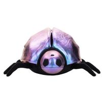 Iridescent Ladybug Plush Hat for Kids and Adults, Soft Costume Accessory with Movable Legs, Fun Party Headwear One Size