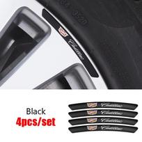 4pcs/set Alloy Car Wheel Edge Emblem Tire Rims Stickers for Cadillac ATS CT4 CT6 CTS SLR SRX XLR XT4 XT5 Escalade Deville DTS juoda