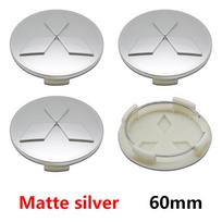 Car Styling Wheel Center Hub Caps Rim Cover 4pcs 60mm For Mitsubishi Outlander 3 Lancer 10 9 L200 EX ASX Competition Accessories