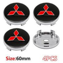 For Mitsubishi Asx Lancer 10 Outlander 3 l200 Xpander Pajero 4 Montero V73 Triton 4pcs 60mm Car Hub Cap Wheel Center Emblem Cap