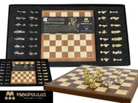 Szachy Soldier Chess Set Zestaw Figurki Żołnierze Gra Logiczna