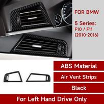 For BMW 5 series F10 F11 (2010-2016) Trim Accessories. Car Center Console Dashboard Gear Shift Panel. Carbon Fiber ABS Sticker.
