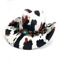 New Artificial Suede Western Cowboy Hat Tibetan Style Felt Top Hat Curved Brim Soft Felt Cap Outdoor Riding balta