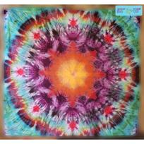 Tapestry Tai Dai wall mandala full 75x100 juoda