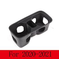 For Land Rover Defender 90 110 130 2020-2024 TPE Black Car Center Console Water Cup Holder Storage Box Car Interior Accessories