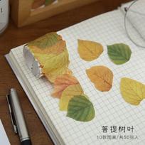1roll Fragrant Pavilion's Fallen Leaf Alien and Paper Tape Simulation Leaf Maple Leaf Alien Stickers Material