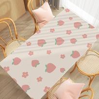 1pcs Gradient oil painting leather desk mat, desk mat, dining table mat, waterproof and oil resistant desktop mat, tablecloth Small