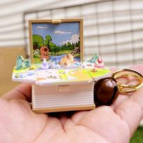 3D Sulankstoma Kapibara Mini Dydžio Sulankstoma Knyga Raktų Pakabukas Vaikų Žaislai Maišelio Pakabukas