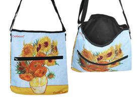 Torebka Suwakiem Paskiem Na Ramię Van Gogh Słoneczniki Carmani Moda