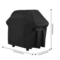 Rainproof Outdoor Barbecue Grill Cover Oxford Cloth Gas Grill Cover  Outdoor Barbecue Grill 147 x 61 x 122cm
