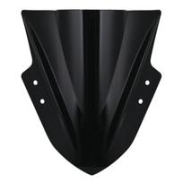 Plastikinės motociklo priekinio stiklo dalys, skirtos Kawasaki EX300 Ninja 300/250 juoda