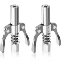 2x Grease Coupler High-Pressure Quick Release Lock Oil Injection Nozzles 3.66in