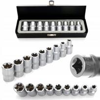 Komplekt Torx antgalių 1/2" 9 vnt. E10-e24