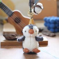 Kawaii pingvino raktų pakabukas pliušiniai žaislai miela iškamša minkštas lėlės gyvūnas krepšio pakabukas pakabukai automobilio raktų pakabukas moterims poroms dovana 14cm