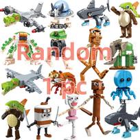 Tung Tung Sahur Brainrot Animals Building Blocks Tralalelo Tralala SharkBricks Toy Gift for Children Kids  kids toys no original box
