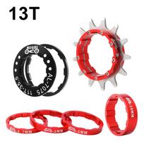 Durable Single Speed Conversion Kit 12T 13T 14T Single Speed Cassette Cog Black Red Gold Silver MTB Freewheel Bike Sprocket