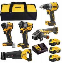 DeWALT 5 dalių 18V 3 × 5Ah įrankių komplektas DCK509P3-QW