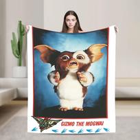Christmas  Mogwai Monster Gremlins Blanket Quality Warm Soft G-Gremlins Gizmo Throw Blanket Autumn Travel Decor Funny Bedspread 30x40in black