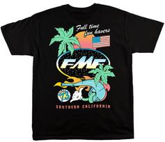 2025 New Men's T-shirt Women's DAY GLO TEE FMF Racing T-shirt Cotton Retro Short Sleeve T-shirt Men's Top Street Wear T-shirt S