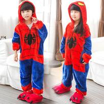 Onesie Anime animacinių filmų Cosplay Kigurumi Helovino pižama Vaikiški miegui skirti namų aprangos kombinezonas 4T raudona