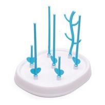 New Creative Tree-shaped Baby Bottle Drying Rack Multifunctional Baby Bottle Drain Rack Detachable Baby Bottle Rack mėlyna