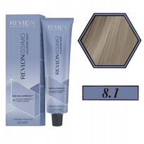 Nuolatinė plaukų dažų spalva Revlon Professional Revlonissimo Colorsmetique 8.1 Šviesi pelenų blondinė su hialurono rūgštimi ir fito-keratinu 60 ml