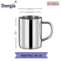 400 ml 316 nerūdijančio plieno dvigubos sienelės puodelis vaikams